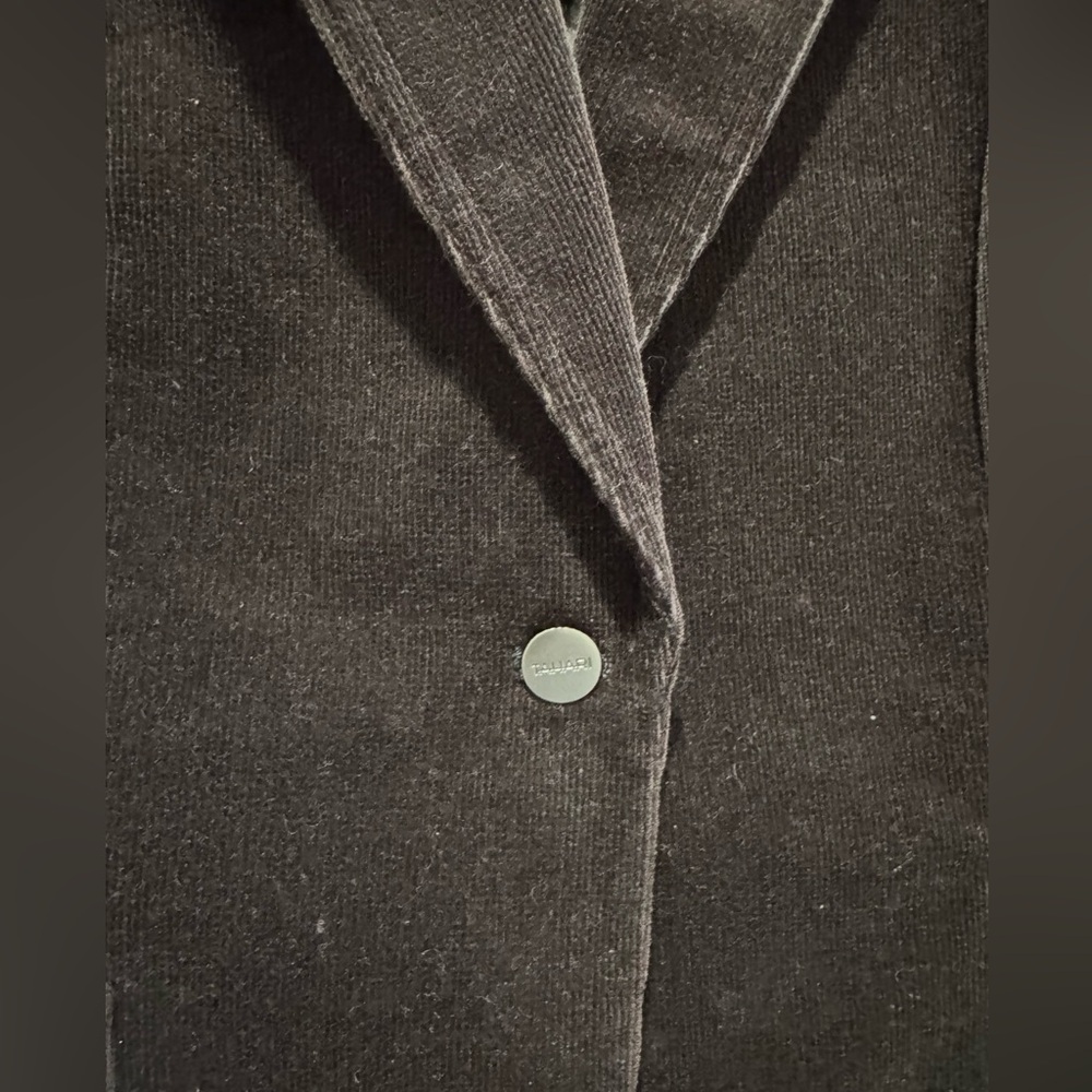 Tahari Brown corduroy Blazer sz 14 office casual everyday - Picture 3 of 14